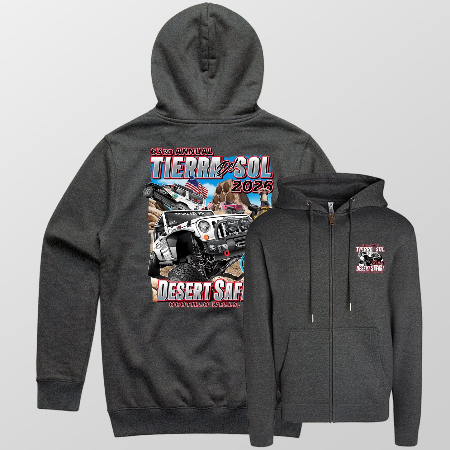 Full Color 2026 Event Hooded Fullzip Sweatshirt